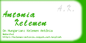 antonia kelemen business card