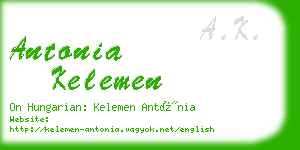 antonia kelemen business card